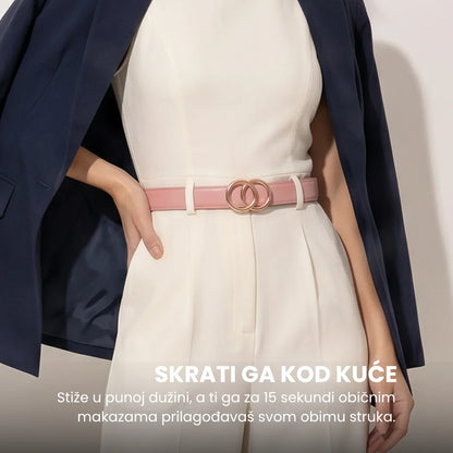 ŽENSKI KOŽNI KAIŠ BEZ RUPA