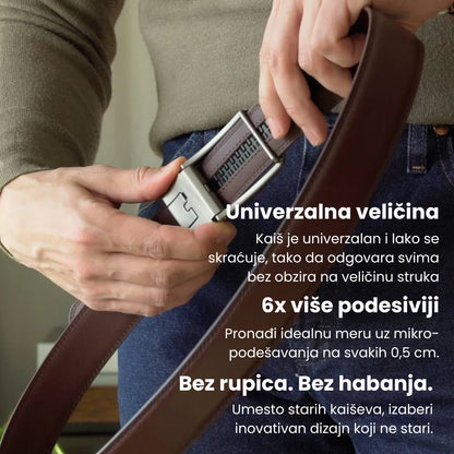 MUŠKI KOŽNI KAIŠ BEZ RUPA