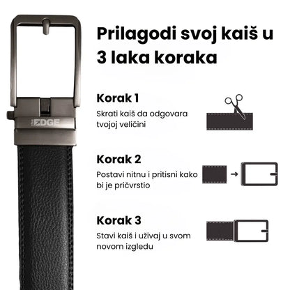 MUŠKI KOŽNI KAIŠ BEZ RUPA
