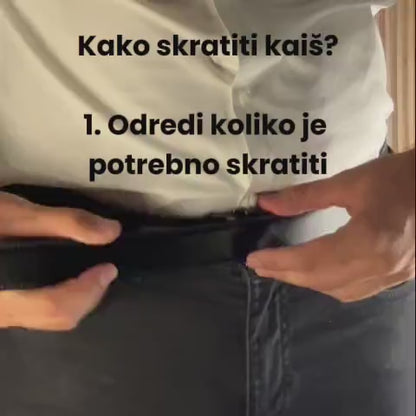 MUŠKI KOŽNI KAIŠ BEZ RUPA